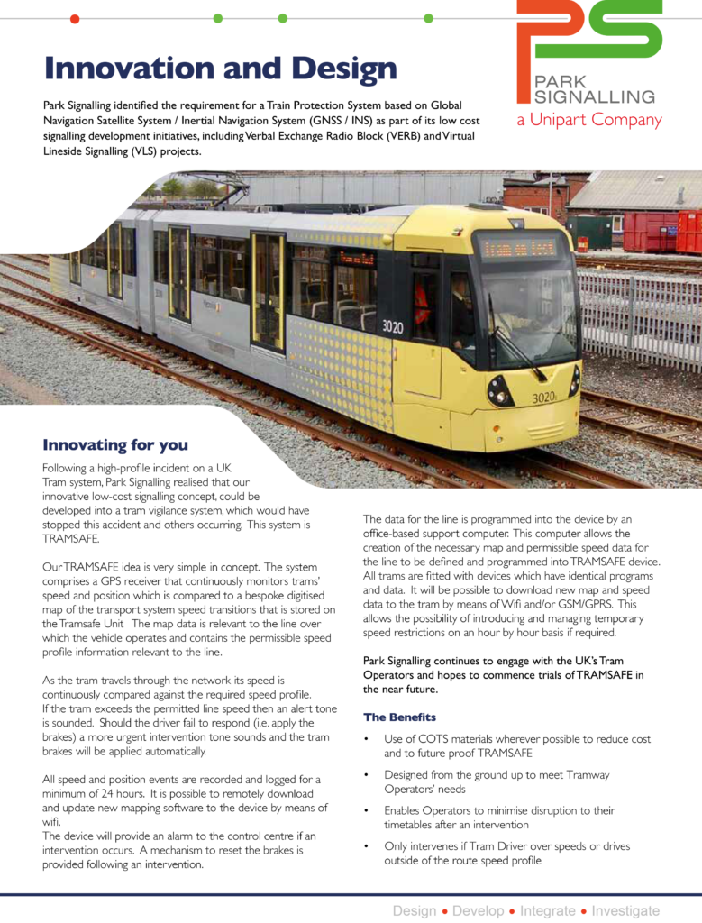 Product Sheets - Park Signalling